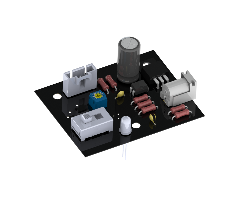 Rendering of a circuit board